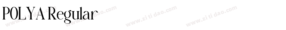 POLYA Regular字体转换